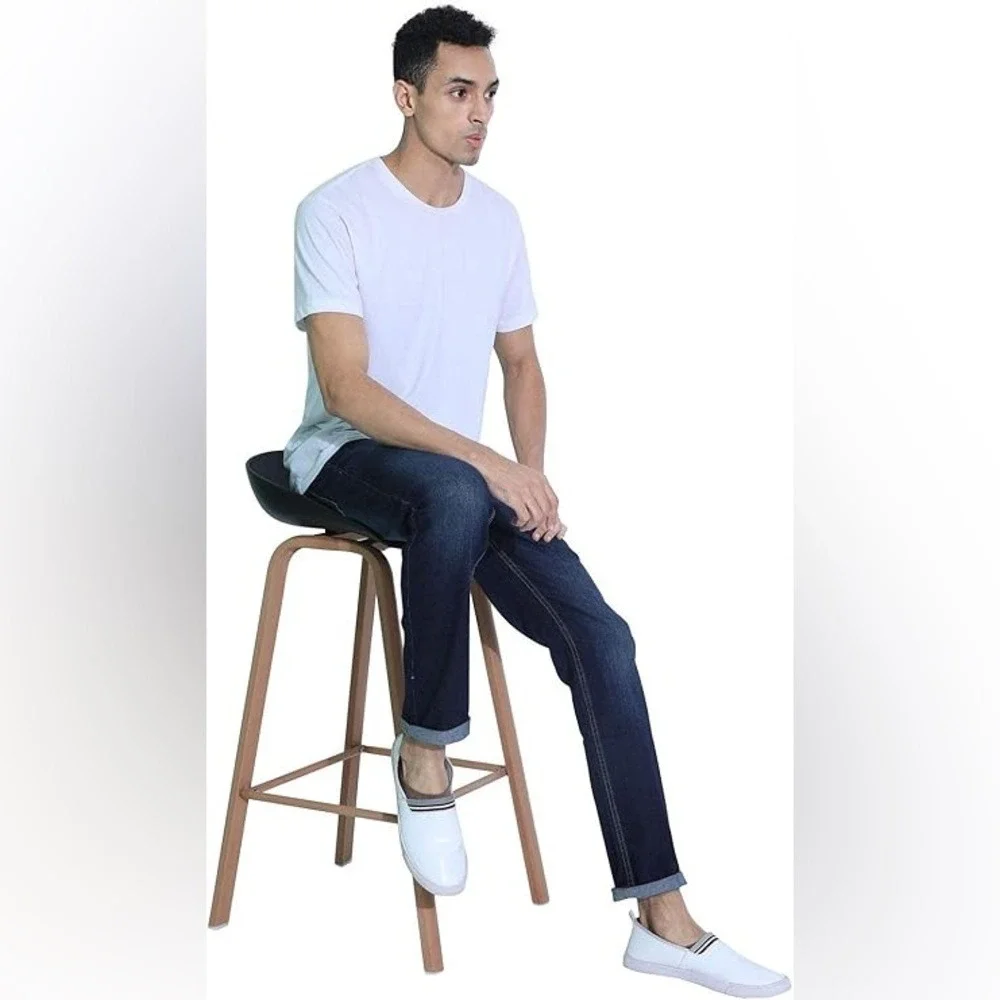 Comfort Denim Outfitters Mens‎ Slim Fit Jeans Dark Wash Indigo Blue 38x32 NWT